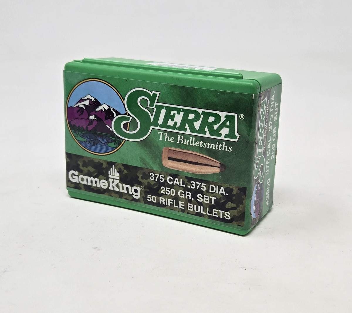 Sierra 375 Cal 375 Dia Reloading Bullets Gameking SRAA2950 250 Grain Boat Tail Spitzer Soft Point 50 Pieces