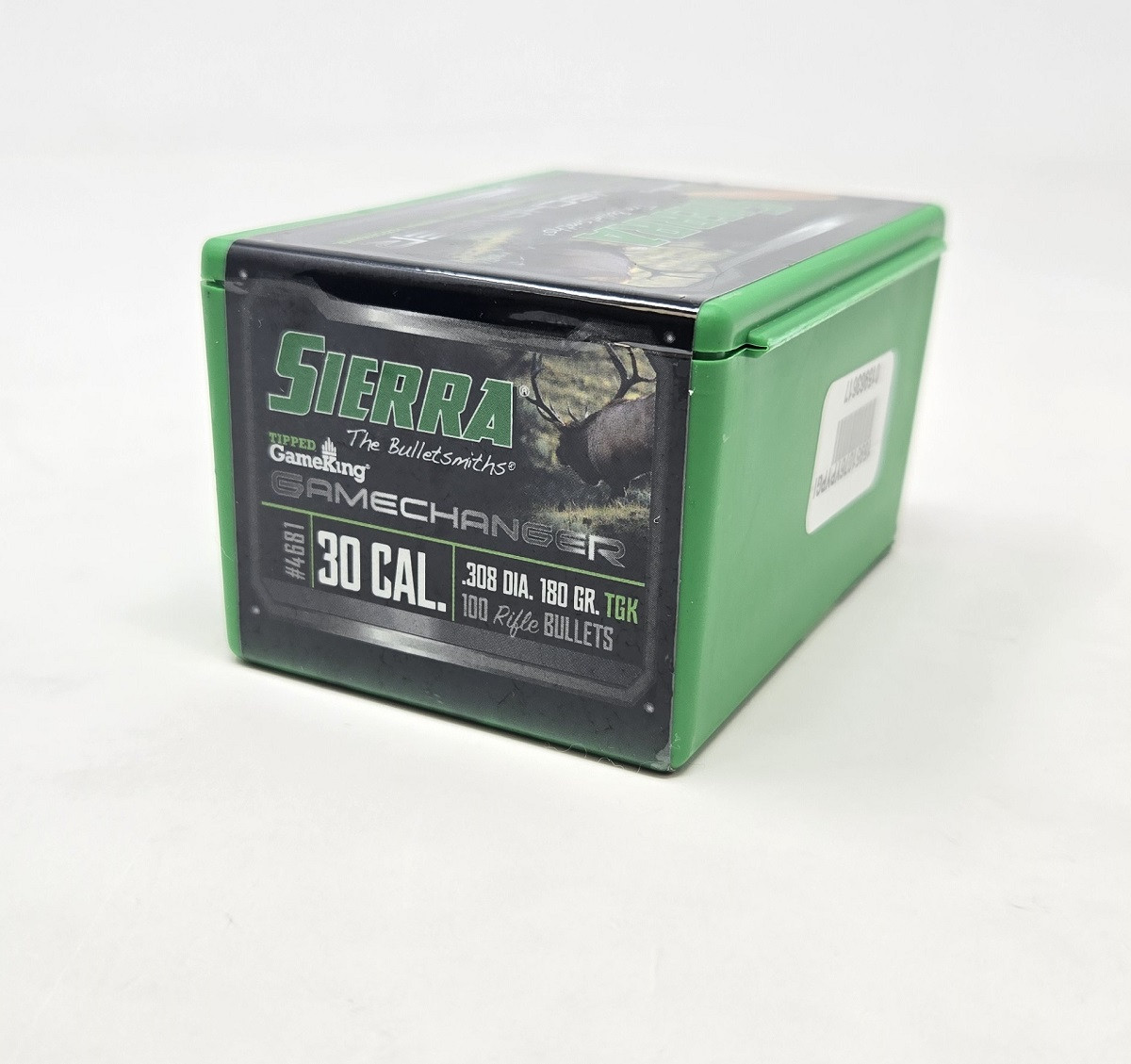 Sierra 30 Cal 308 Dia Reloading Bullets Tipped Gameking SRAA4681 180 Grain Ballistic Tip 100 Pieces