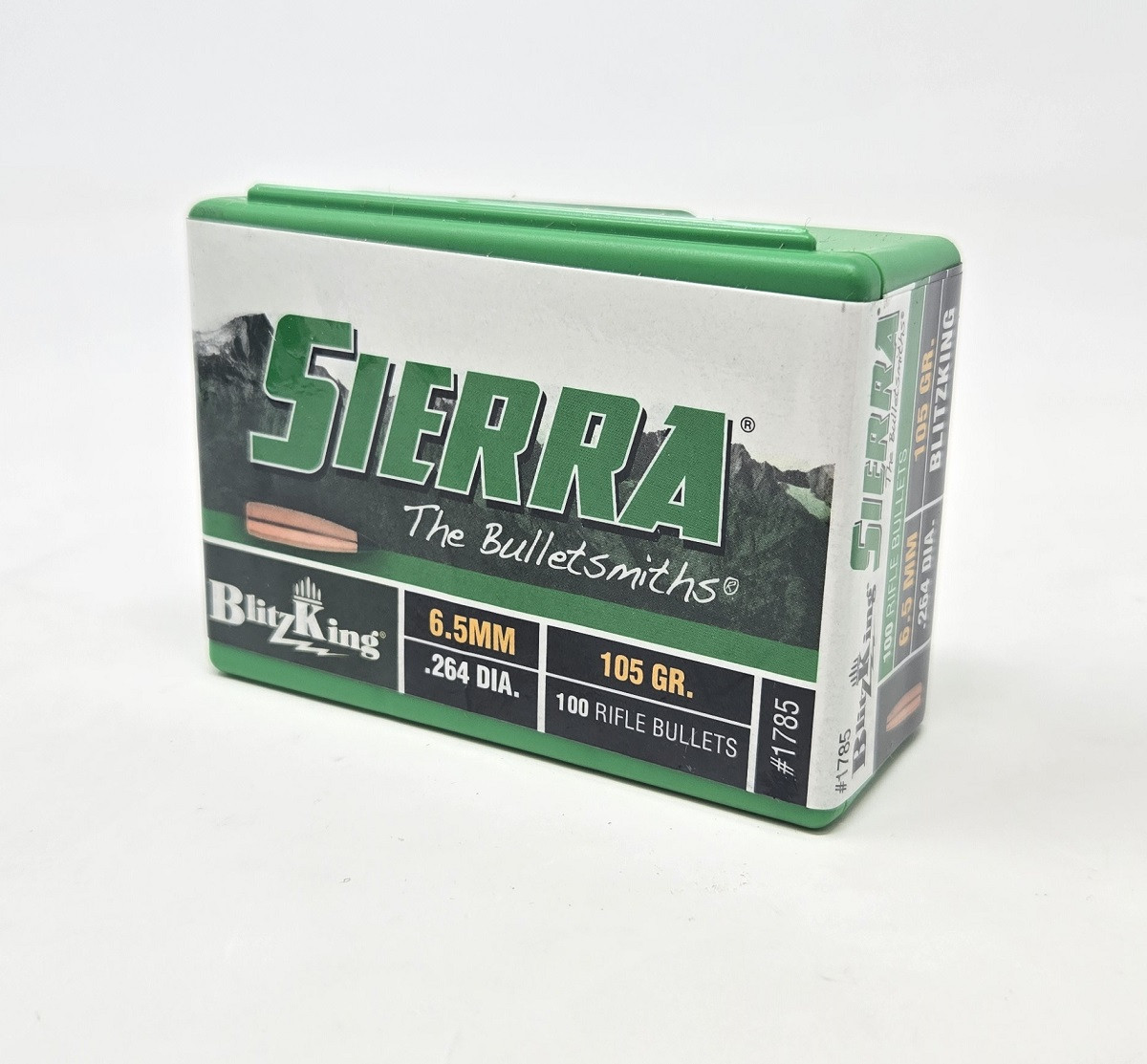 Sierra 65mm 264 Dia Reloading Bullets Blitzking SRAA1785 105 Grain Ballistic Tip 100 Pieces