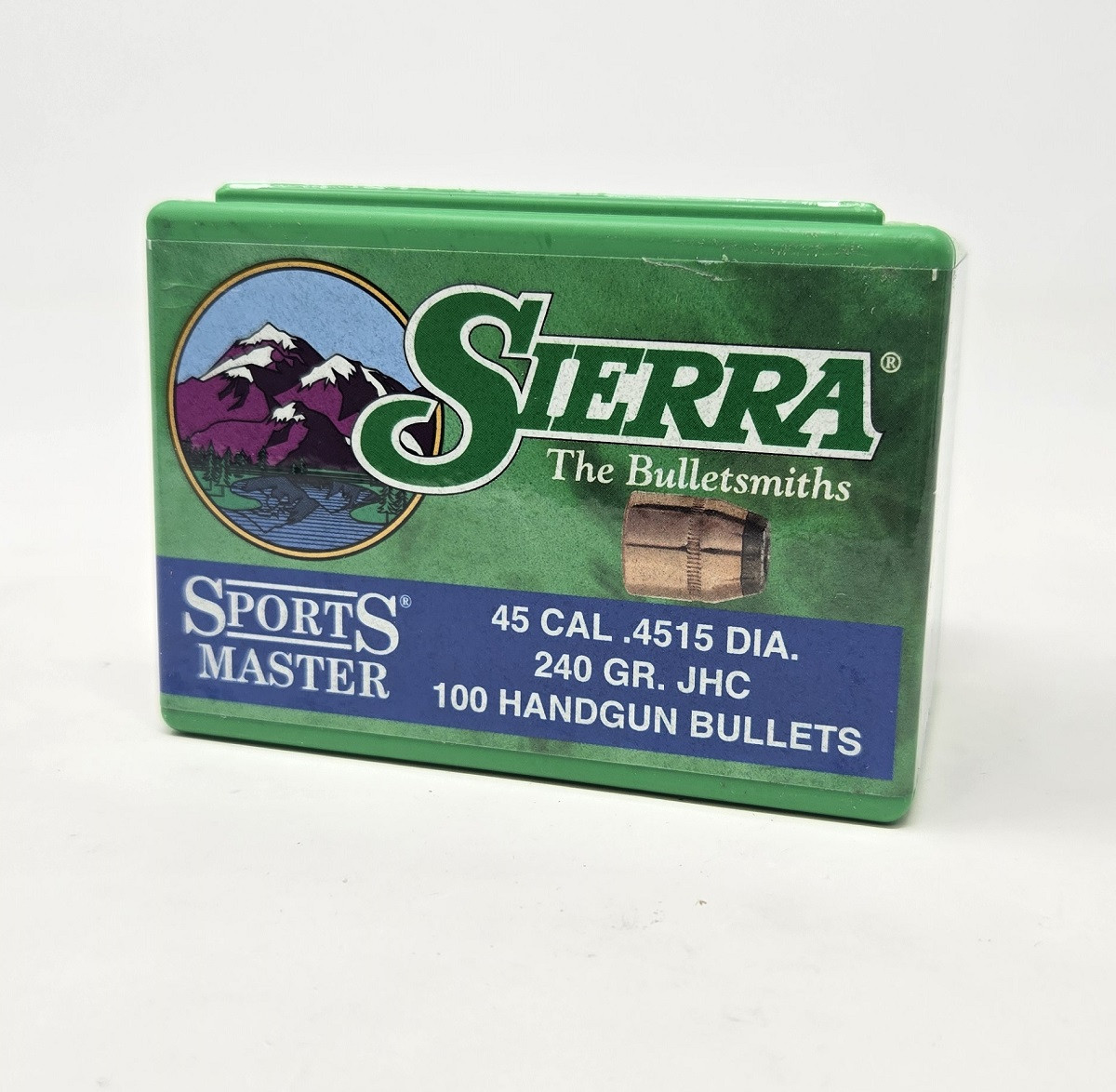 Sierra 45 Cal 451 Dia Reloading Bullets Sports Master SRAA8820 240 Grain Jacketed Hollow Cavity 100 Pieces