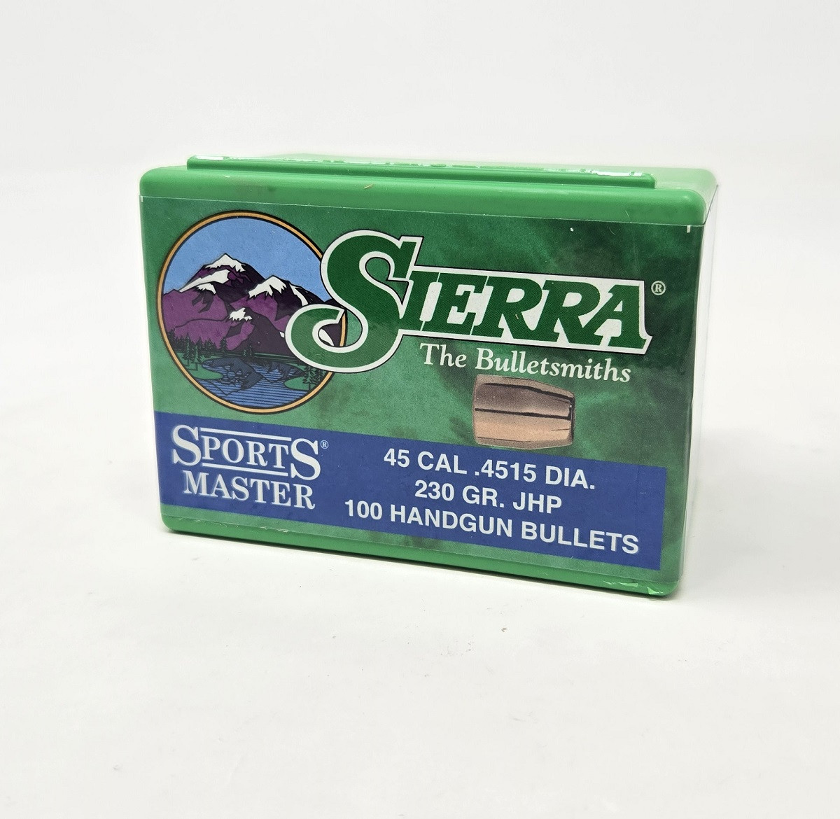 Sierra 45 Cal 451 Dia Reloading Bullets Sports Master SRAA8805 230 Grain Jacketed Hollow Point 100 Pieces