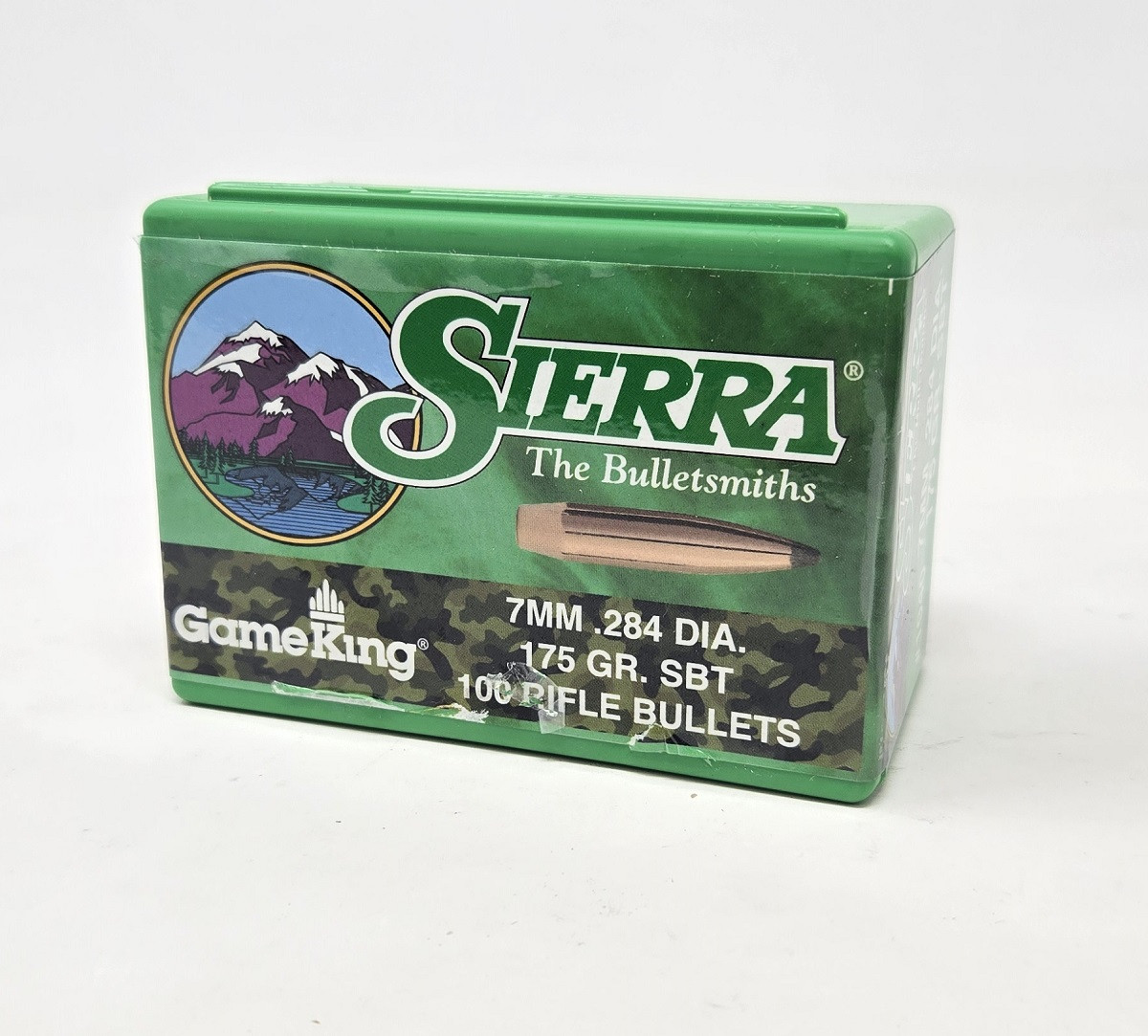 Sierra 7mm 284 Dia Reloading Bullets Gameking SRAA1940 175 Grain Boat Tail Spitzer Soft Point 100 Pieces