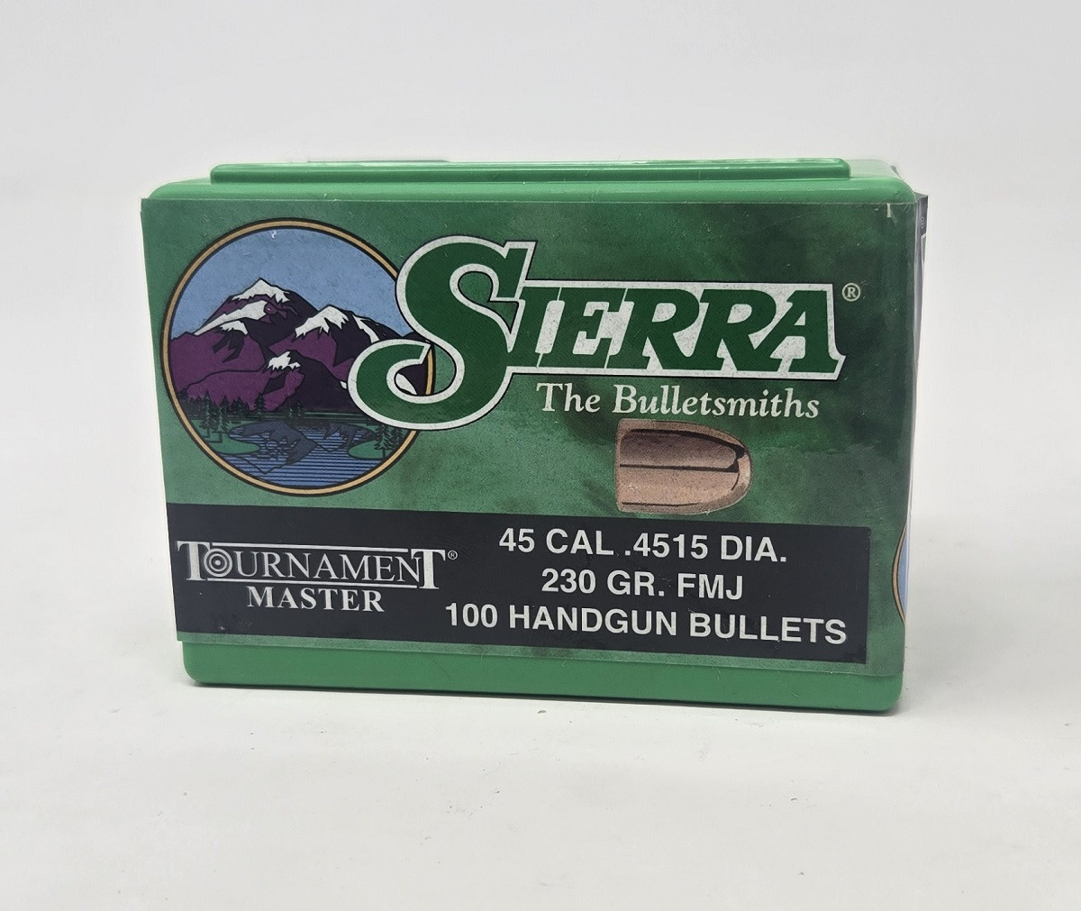 Sierra 45 Cal 451 Dia Reloading Bullets Tournament Master SRAA8815 230 Grain Full Metal Jacket 100 Pieces