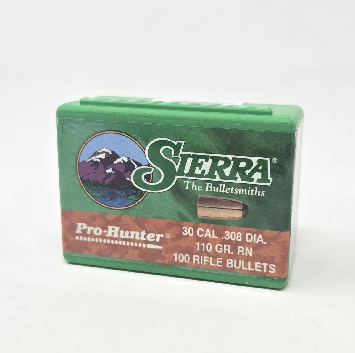 Sierra 30 Cal (.308 Dia) Reloading Bullets Pro Hunter SRAA2100 110 Grain Round Nose Soft Point 100 Pieces