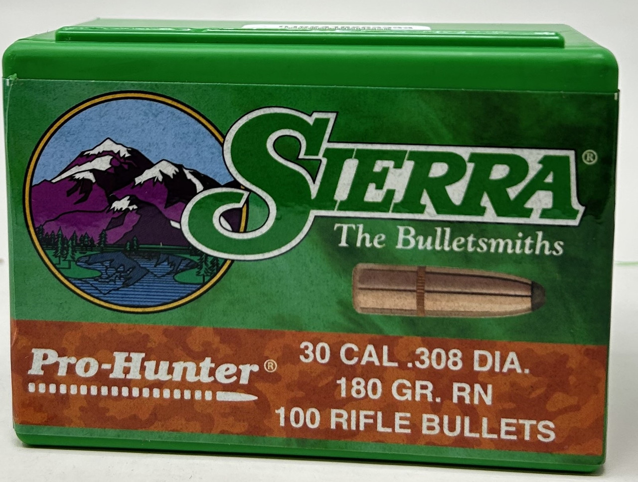 Sierra 30 Cal 308 Dia Reloading Bullets Pro Hunter SRAA2170 180 Grain Round Nose Soft Point 100 Pieces