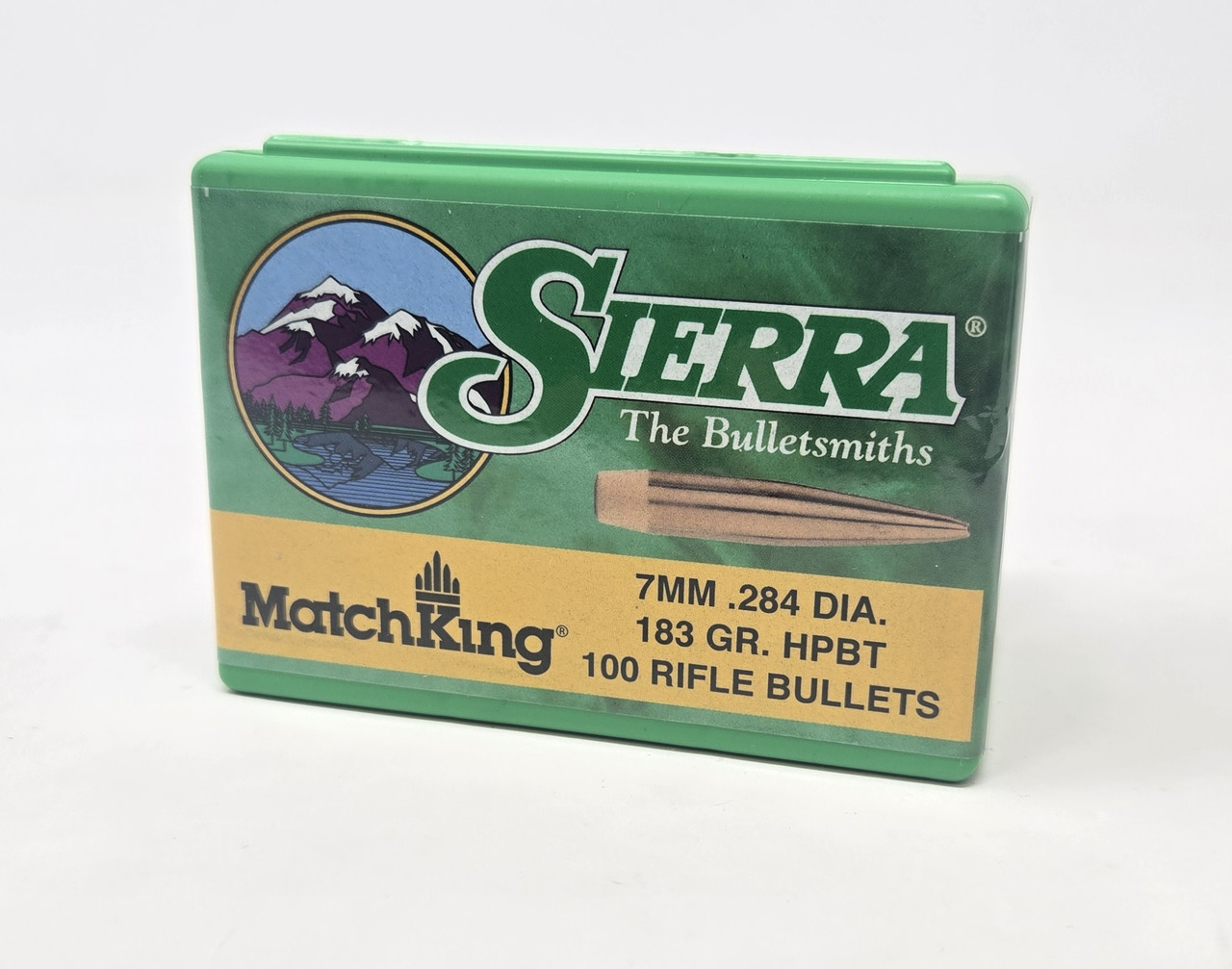 Sierra 7mm 284 Dia Reloading Bullets Matchking SRAA1983 183 Grain Hollow Point Boat Tail 100 Pieces