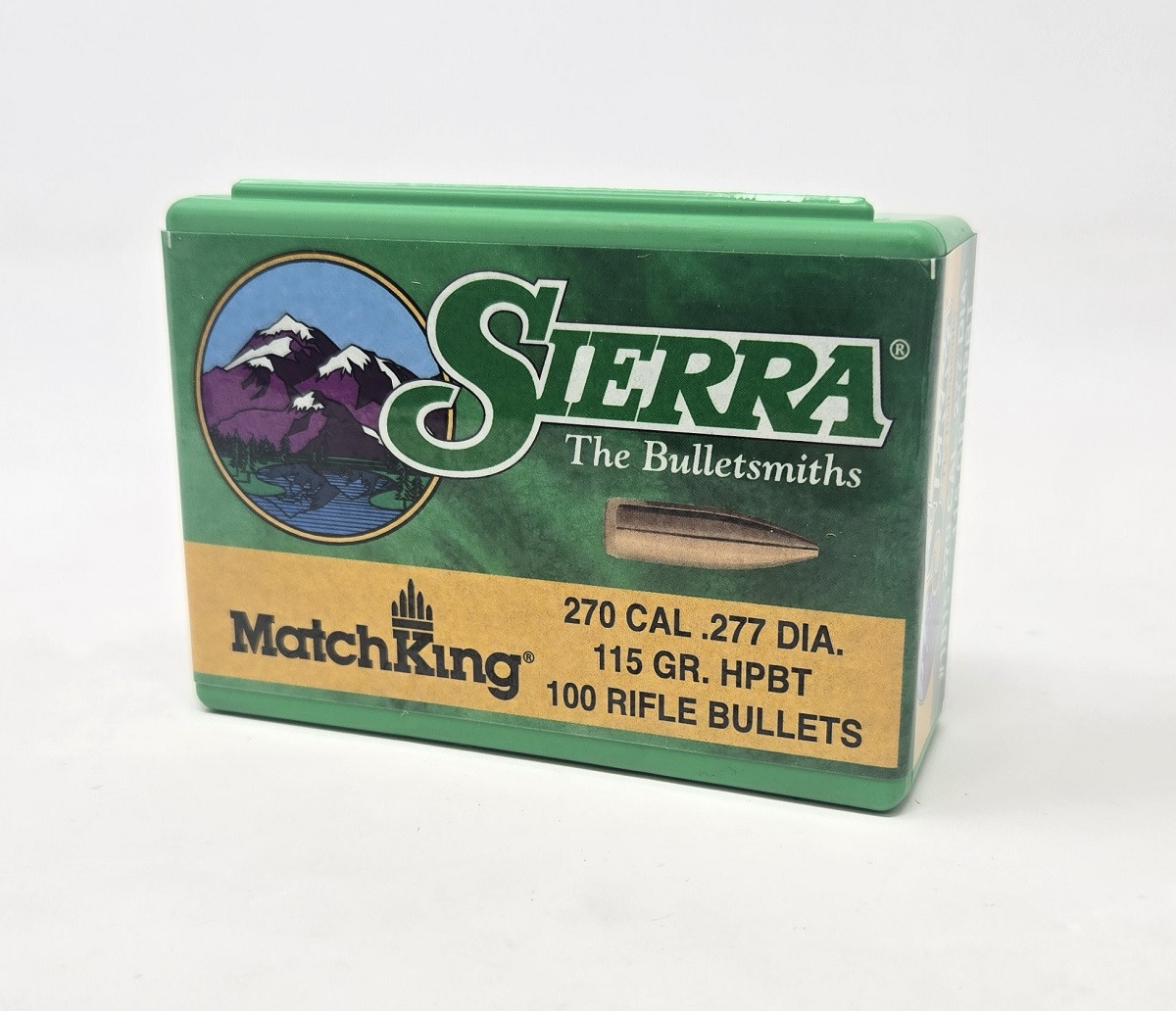 Sierra 270 Cal 277 Dia Reloading Bullets SRAA1815 Matchking 115 Grain Hollow Point Boat Tail 100 Pieces