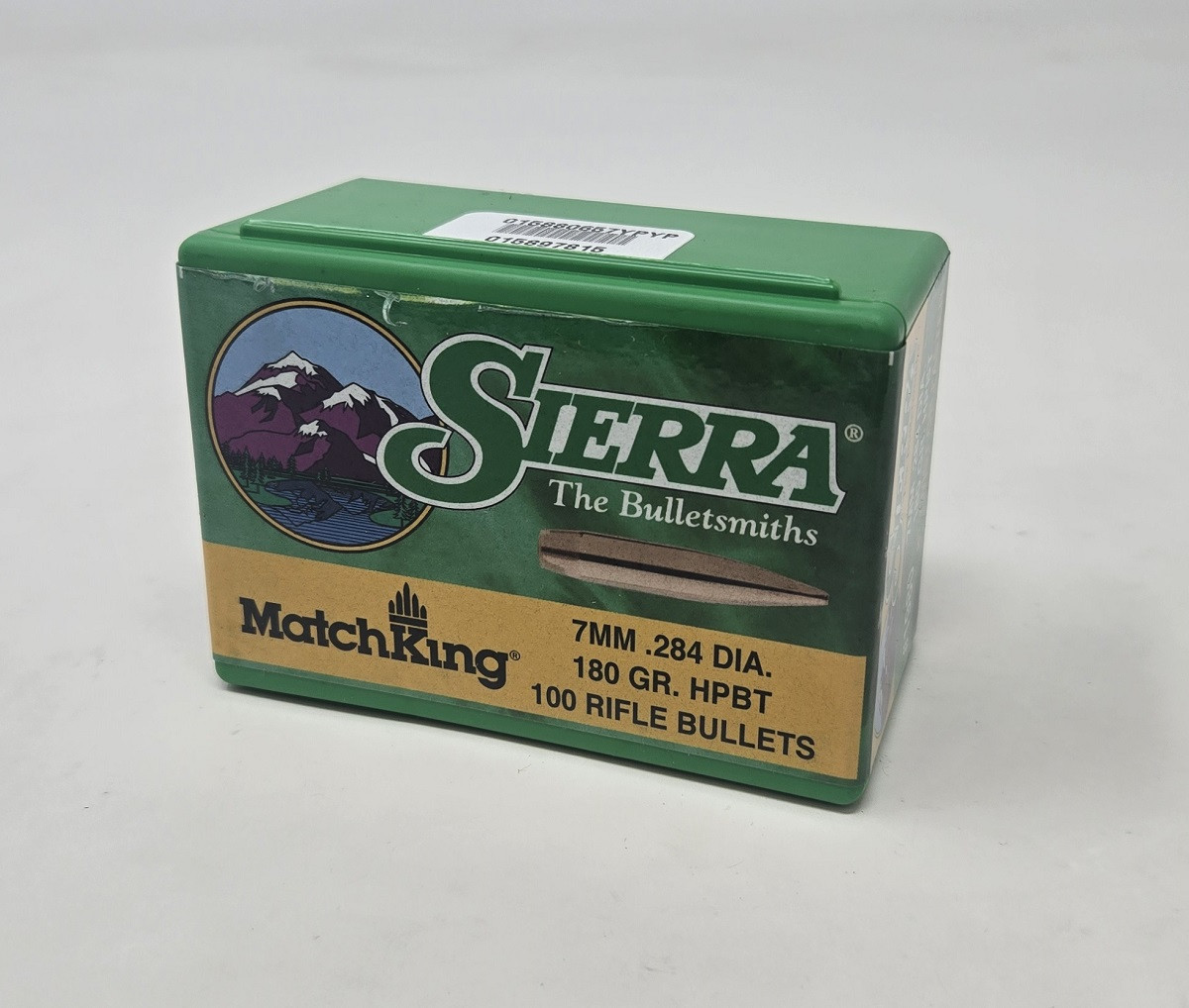 Sierra 7mm 284 Dia Reloading Bullets Matchking SRAA1980 180 Grain Hollow Point Boat Tail 100 Pieces