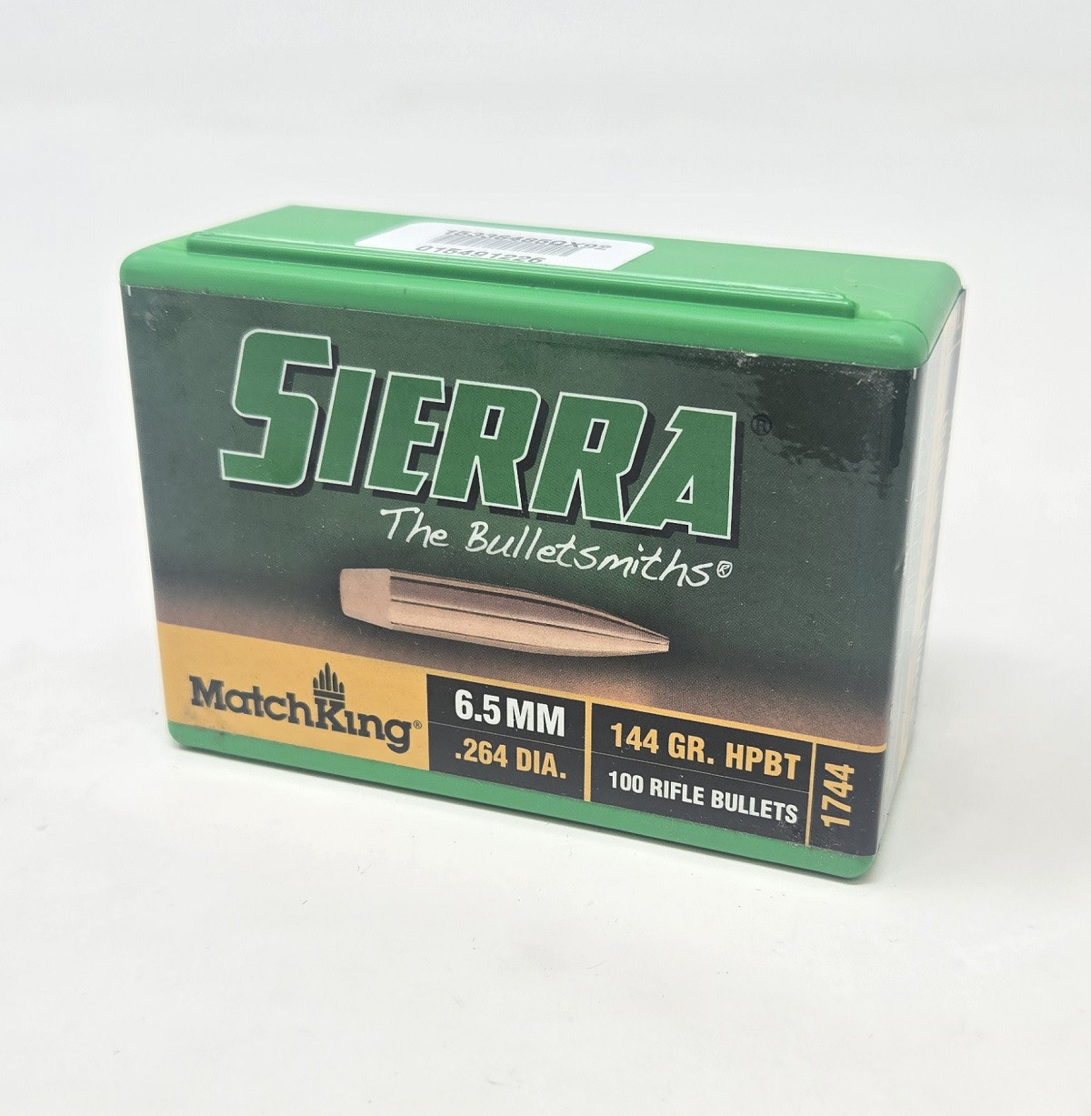 Sierra 6.5mm (.264 Dia) Reloading Bullets Matchking SRAA1744 144 Grain Hollow Point Boat Tail 100 Pieces