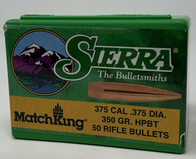 Sierra 375 Cal (.375 Dia) Reloading Bullets Matchking SRAA9350T 350 ...