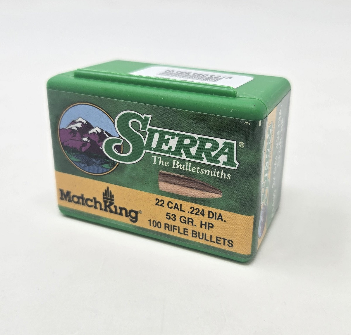 Sierra 22 Cal (.224 Dia) Reloading Bullets Matchking SRAA1400 53 Grain Hollow Point 100 Pieces