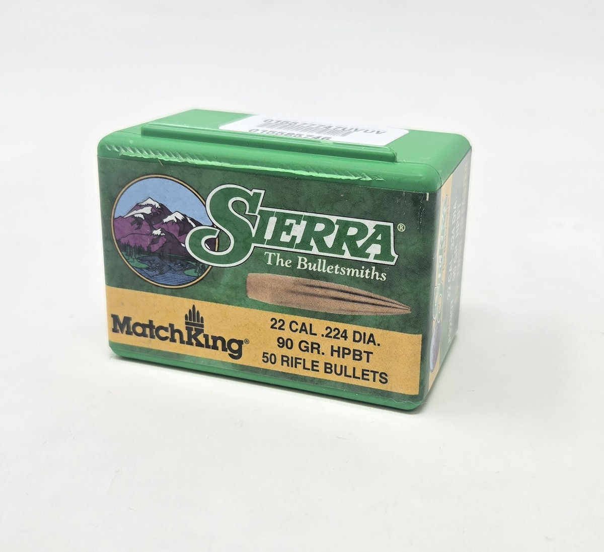 Sierra 22 Cal (.224 Dia) Reloading Bullets Matchking SRAA9290T 90 Grain Hollow Point Boat Tail 50 Pieces