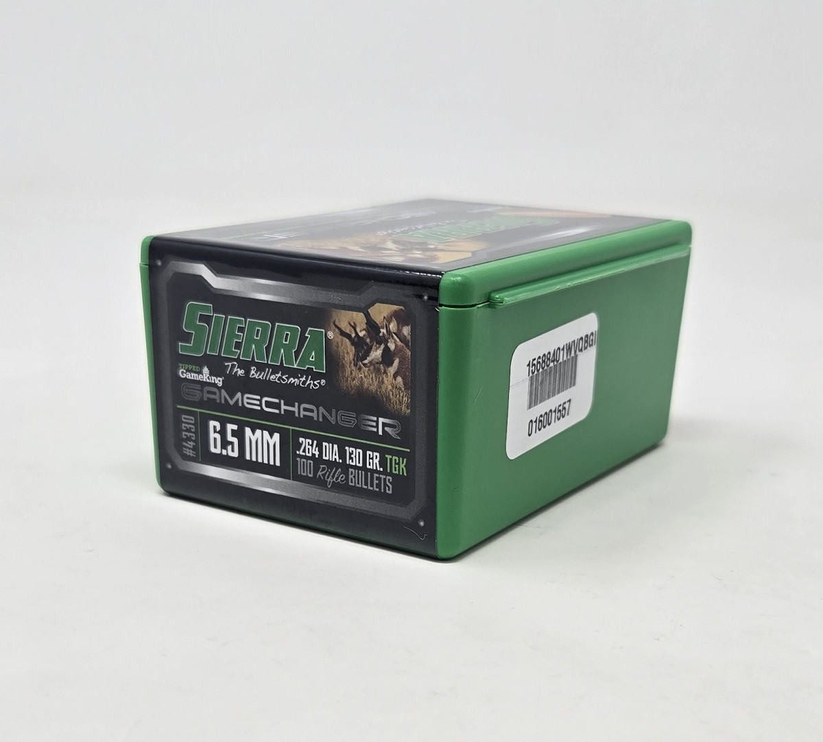Sierra 6.5mm (.264 Dia) Reloading Bullets Tipped Gameking SRAA4330 130 Grain Ballistic Tip 100 Pieces