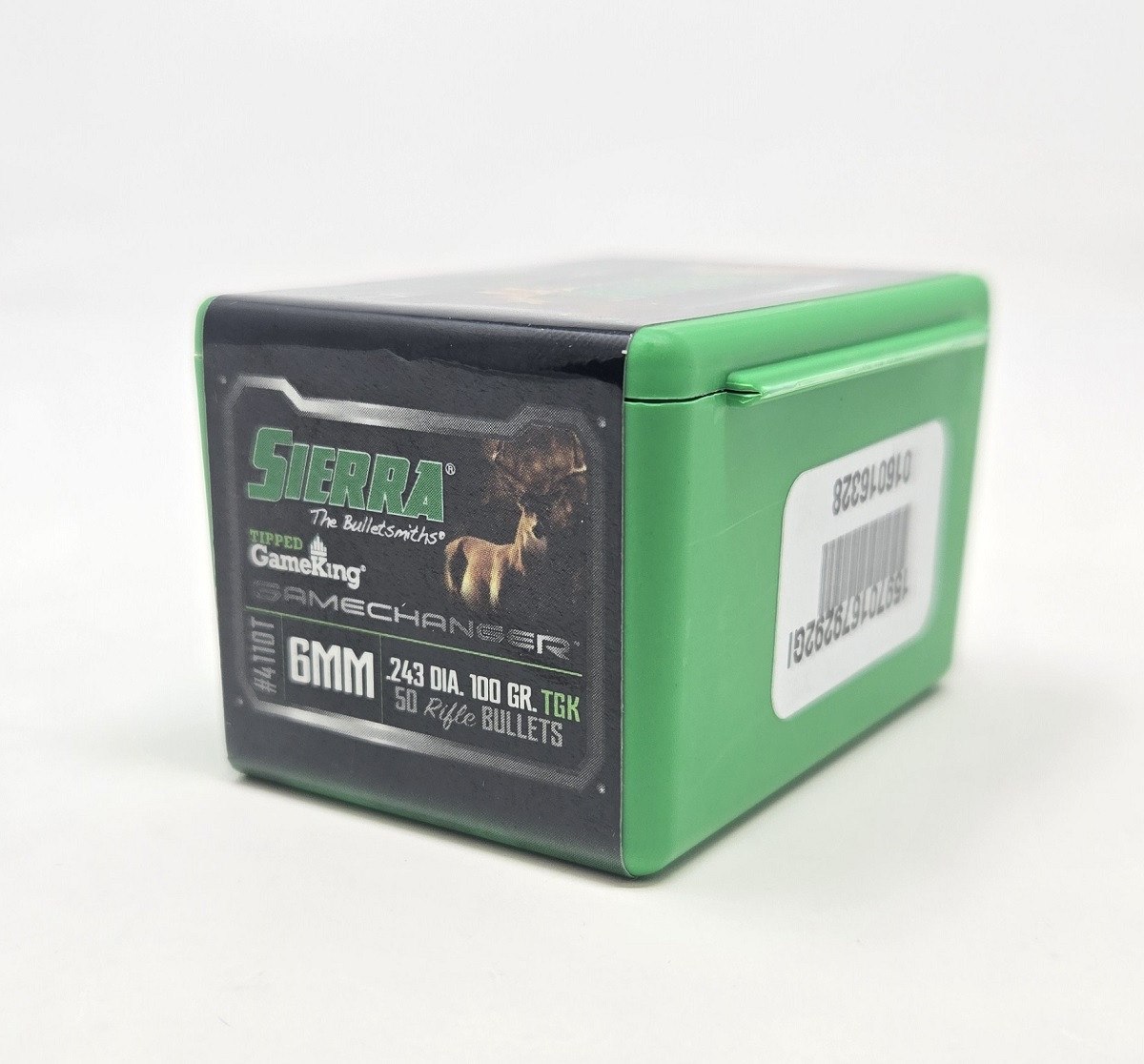 Sierra 6mm (.243 Dia) Reloading Bullets Tipped Gameking SRAA4110T 100 Grain Boat Tail Ballistic Tip 50 Pieces