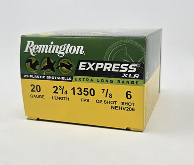 Remington 20 Gauge Ammunition Express Extra Long Range NEHV206 2-3/4 ...