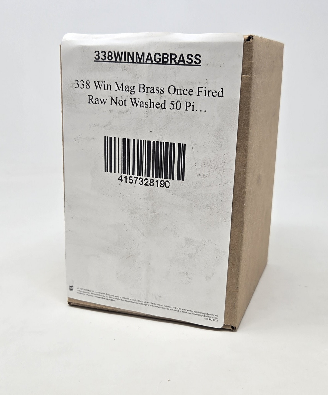 338 Win Mag Brass Once Fired Raw Not Washed 50 Pieces