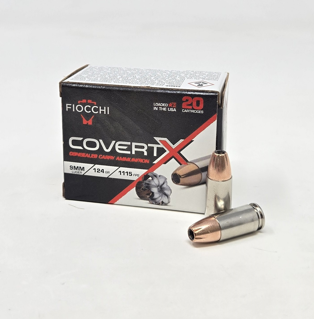 Fiocchi Covert X HP JHP Ammo