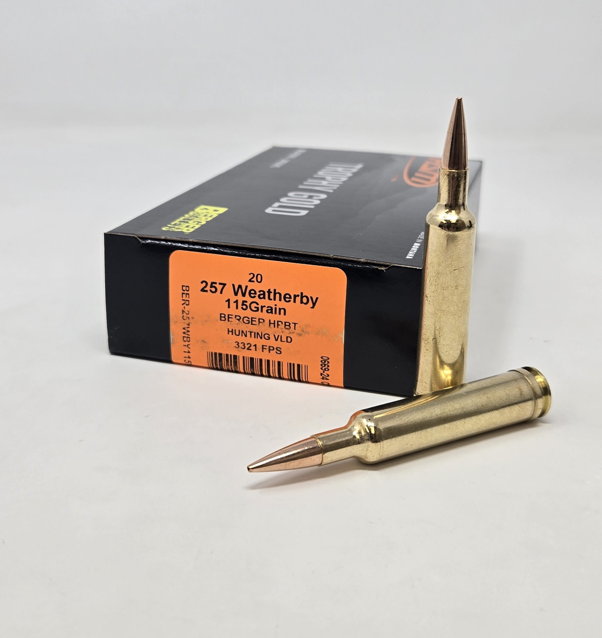 HSM Weatherby Berger VLD Boat Tail HP Ammo