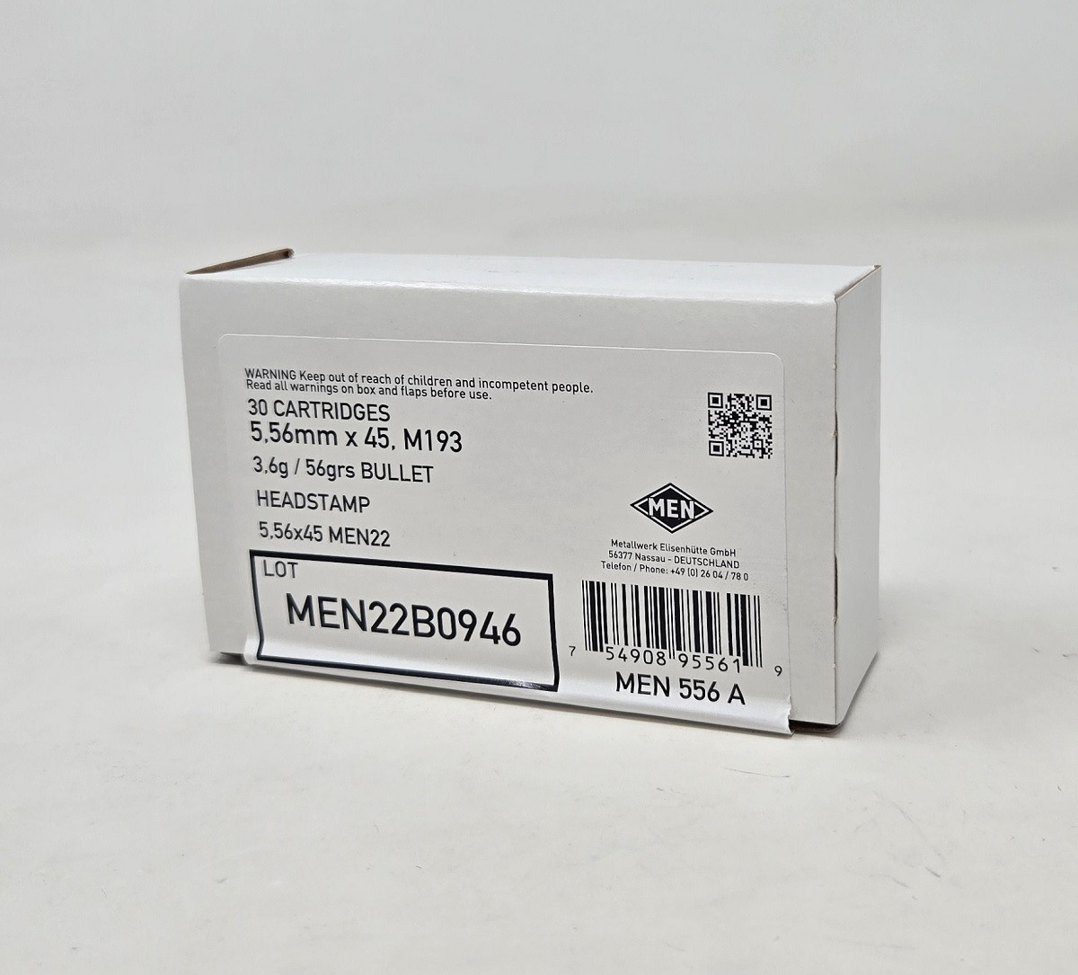 Men M193 FMJ Ammo