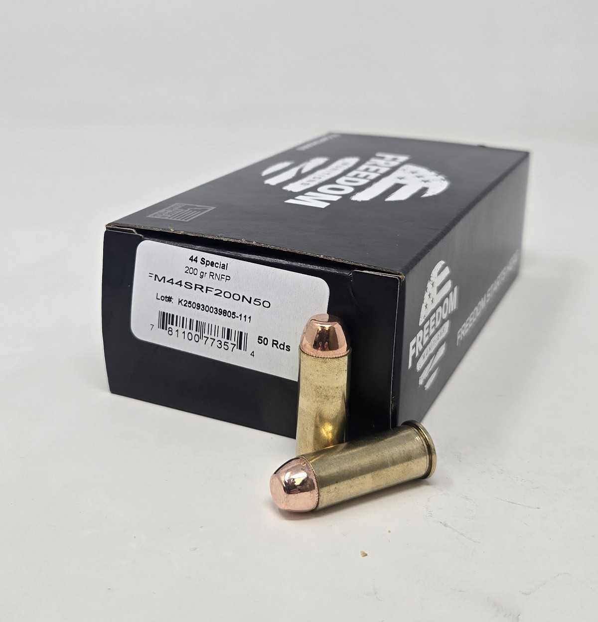 44 S&W Special Ammo - Freedom Munition Ammo Flat Point FMJ RN Freedom Munition Flat Point FMJ RN Ammo