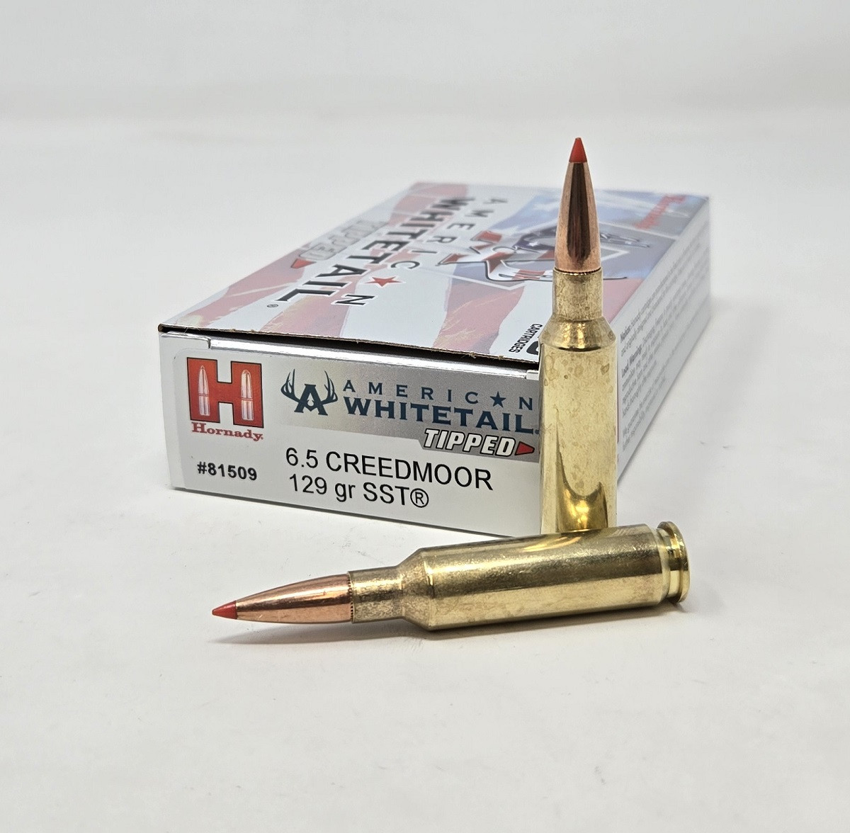 6.5mm Creedmoor Ammo - Hornady Ammo American Whitetail SST Tipped Super Shock Tip Hornady American Whitetail SST Tipped Super Shock Tip Ammo