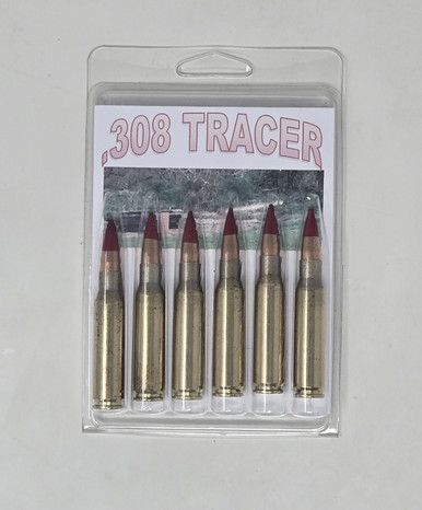 Paraklese Technologies 308 Win Ammunition PT308TRA3 Red Tracer 6 Rounds