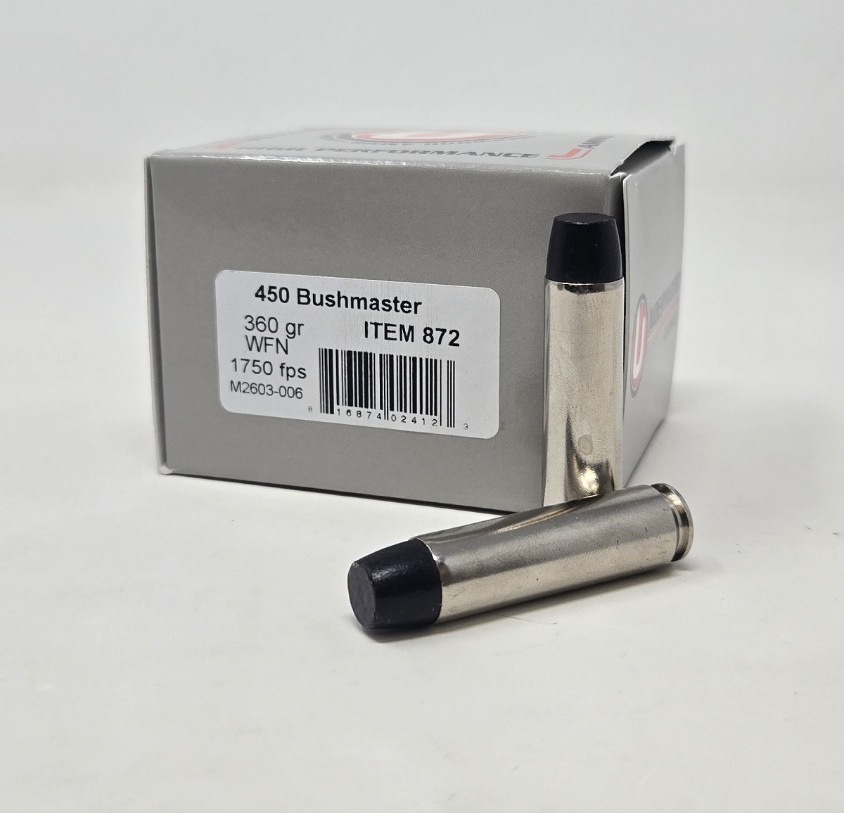 Underwood Hard Cast Flat Nose Ammo