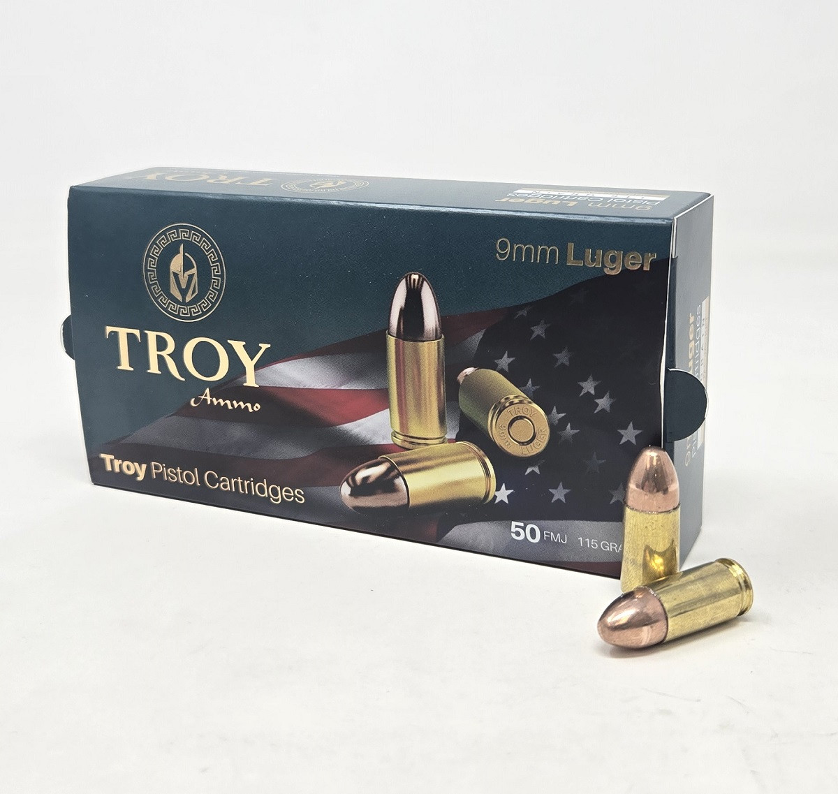 9mm Ammo - Troy Ammo FMJ Troy FMJ Ammo