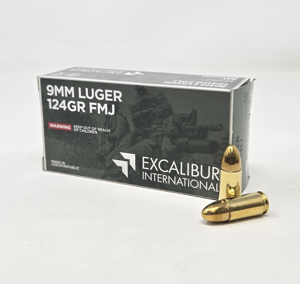 9mm Ammo - Excalibur International Ammo FMJ Excalibur International FMJ Ammo