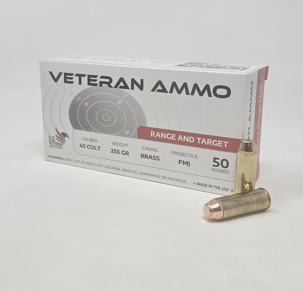 45 Colt Ammo - Hyperion Veteran Ammo Range And Target FMJ Hyperion Veteran Range And Target FMJ Ammo