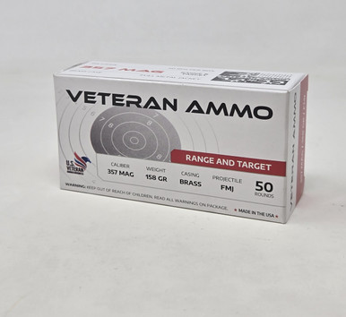 Hyperion Veteran Ammo 357 Mag Ammunition Range And Target HMBX357158FMJ50 158 Grain Full Metal Jacket 50 Rounds