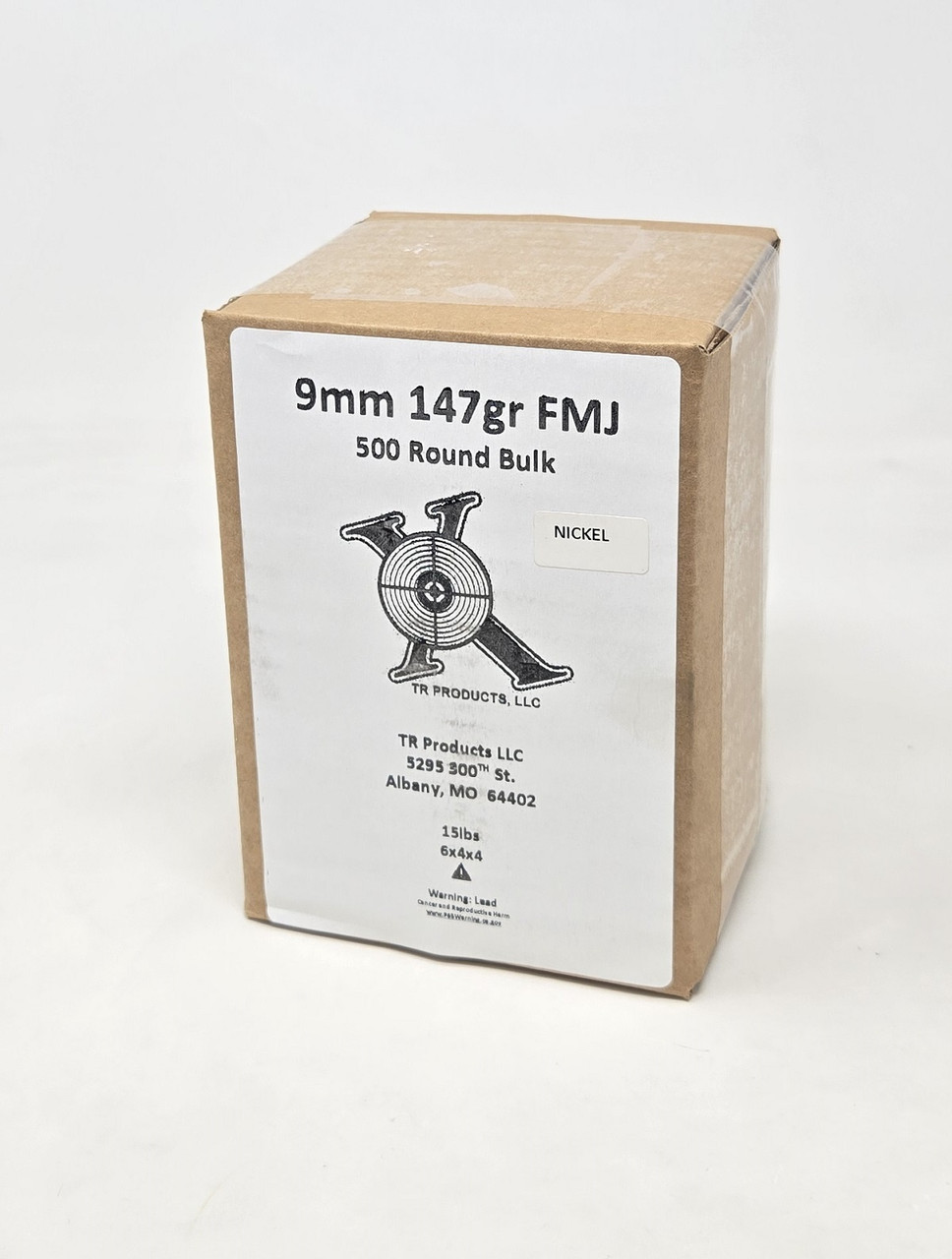 9mm Ammo - Bulk Ten Ring Ammo Nickel Plated Brass BULK FMJ Bulk Ten Ring Nickel Plated Brass BULK FMJ Ammo