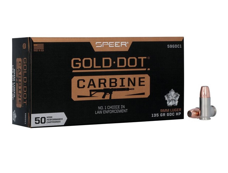 9mm Ammo - CCI Speer Ammo Gold Dot Carbine GDC HP CCI Speer Gold Dot Carbine GDC HP Ammo