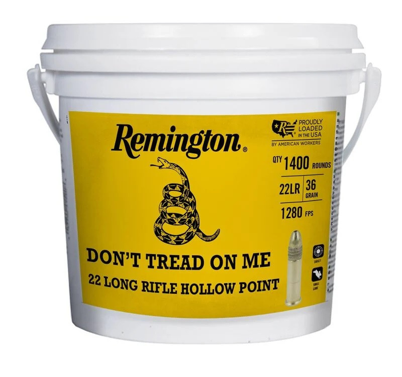 Bulk Remington Dont Tread On Me Bucket HP Ammo