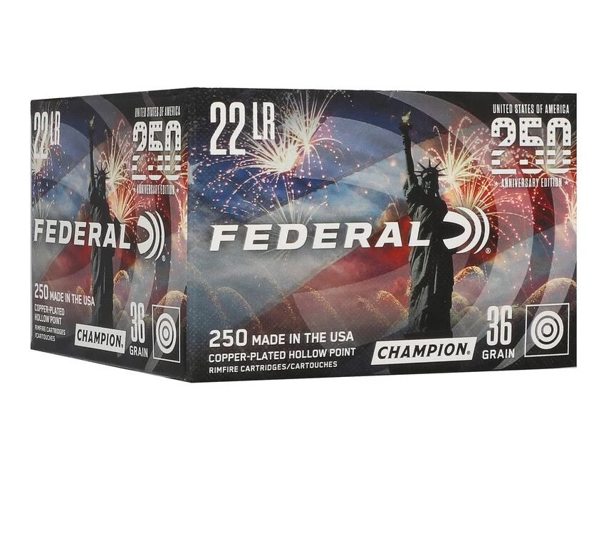 22LR Ammo - Federal Ammo USA Anniversary CP HP Federal USA Anniversary CP HP Ammo