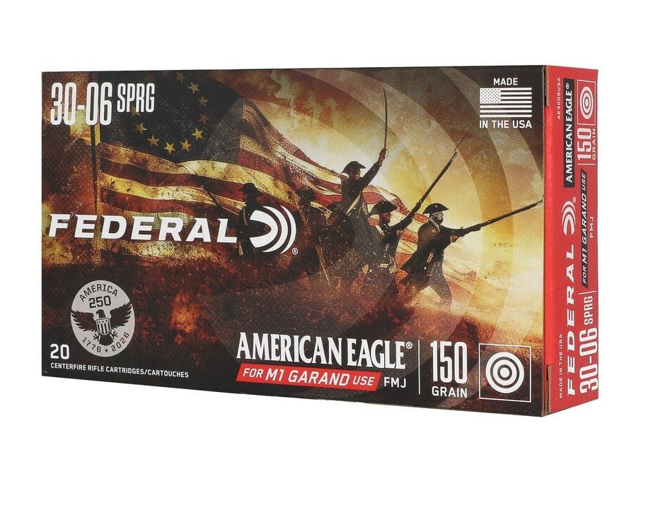 Federal American Eagle Garand USA Anniversary FMJ Ammo