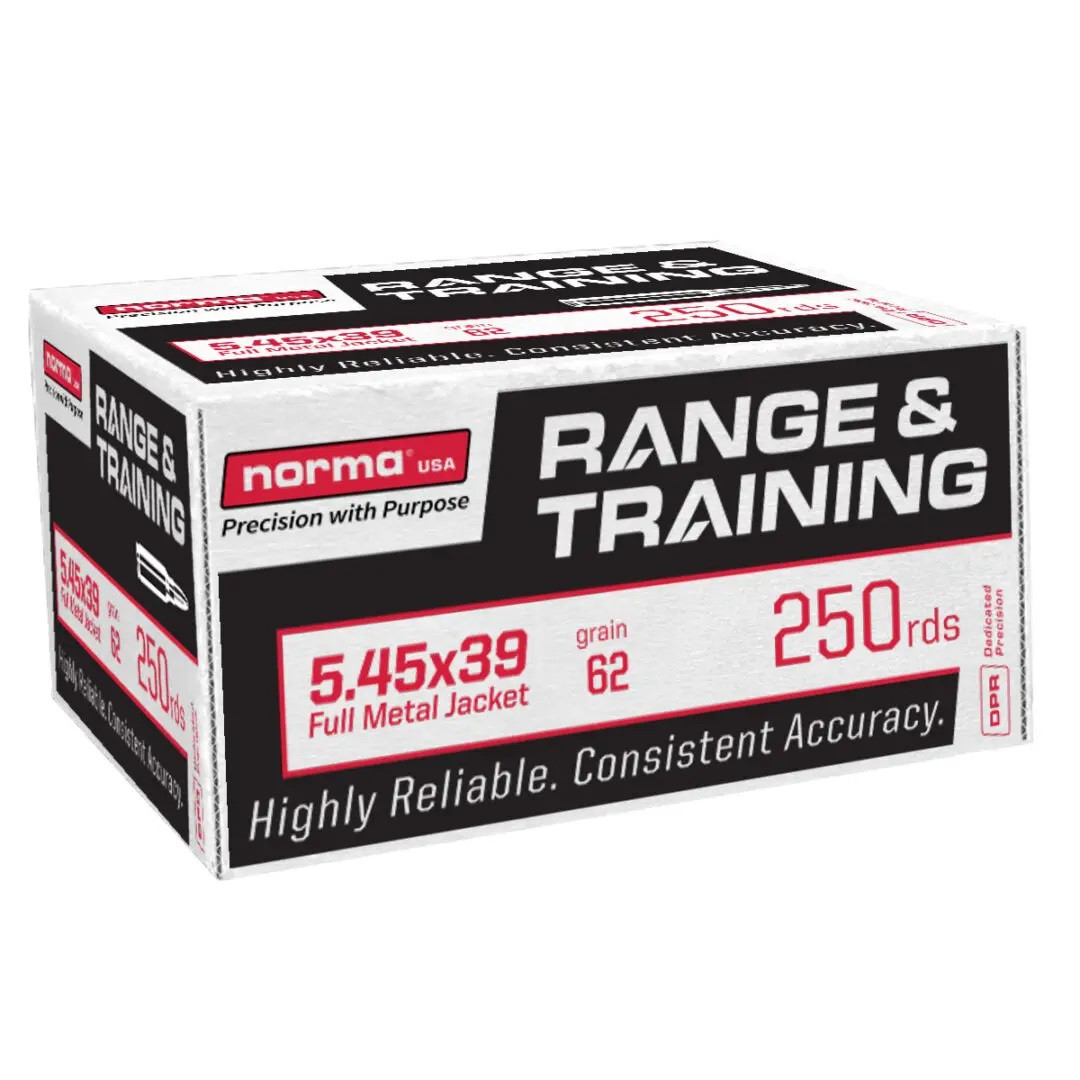 5.45x39mm Ammo - Norma Ammo Range & Training FMJ Norma Range & Training FMJ Ammo
