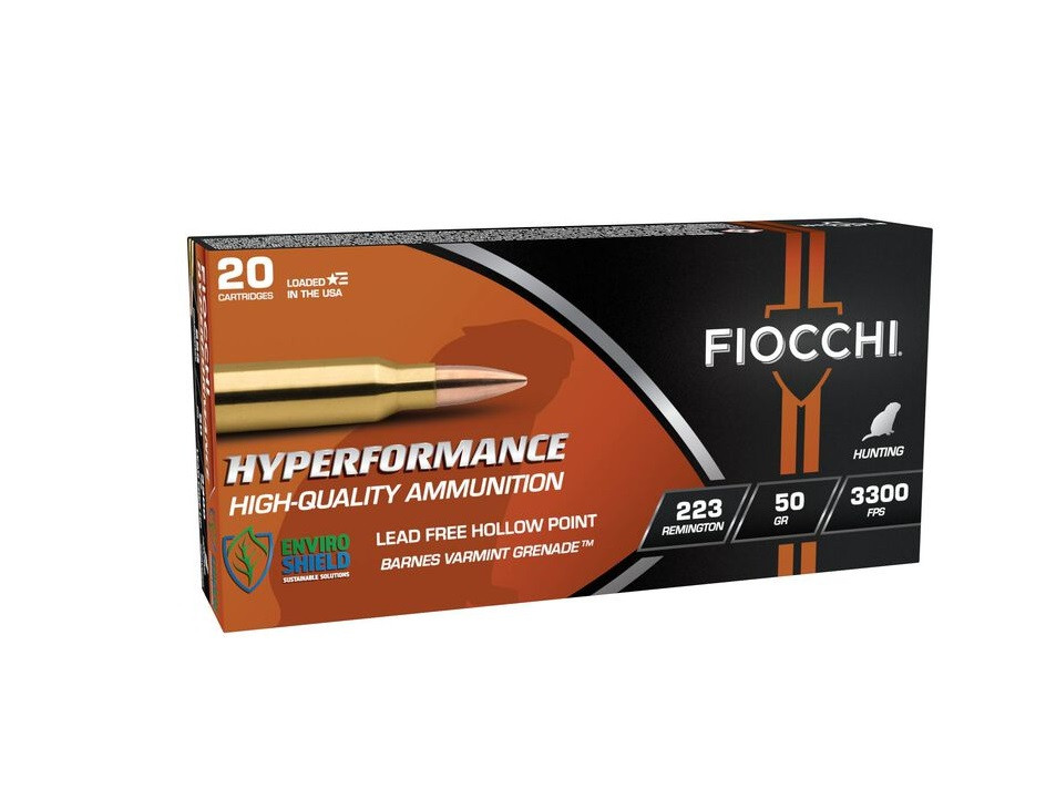 223 Rem Ammo - Fiocchi Ammo Hyperformance 223VG20 Lead Free HP Fiocchi Hyperformance 223VG20 Lead Free HP Ammo
