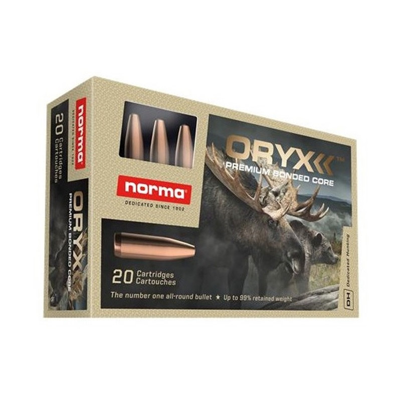 7.5x55mm Swiss Ammo - Norma Ammo Oryx Premium Bonded Core JSP Norma Oryx Premium Bonded Core JSP Ammo