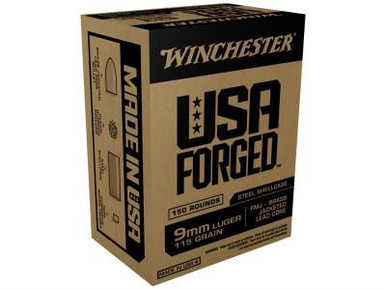 Winchester 9mm USA Forged Steel Casings WIN9S 115 gr FMJ 150 rounds