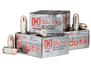 Hornady 45 Auto +P Critical Duty H90926 220 gr FTX 20 rounds