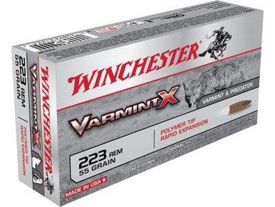 Winchester 223 Rem Varmint X X223P 55 gr Polymer Tip 20 rounds