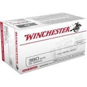 Winchester 380 USA380VP 95 gr FMJ CASE 500 rounds