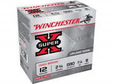 Winchester 12 Gauge Super-X X128 2-3/4" 1-1/4 oz #8 Shot 1330fps 25 rounds