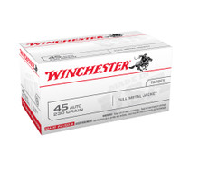 Winchester 45 ACP USA45AVP 230 Grain Full Metal Jacket Value Pack CASE 500 rounds