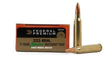 Federal Remingtion Gold Medal Sierra Matchking Match Brass JHP HPBT Ammo