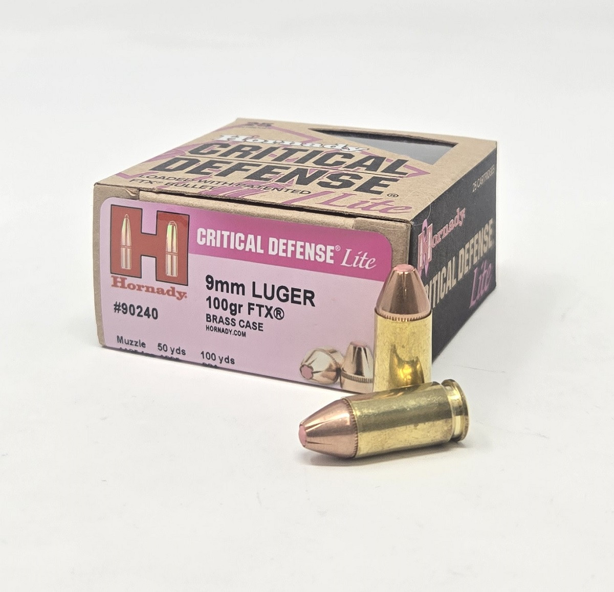 9mm Ammo - Hornady Critical Defense Lite FTX Flex Tip Expanding Hornady Critical Defense Lite FTX Flex Tip Expanding Ammo