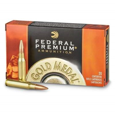 Federal Gold Medal Sierra Matchking Match Brass JHP HPBT Ammo