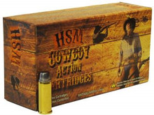 HSM 38 Special Cowboy Action Low Velocity Ammunition 158 Grain Round Nose Flat Point 50 rounds