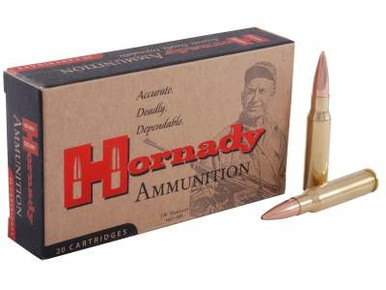 Hornady 308 Win Ammunition Custom Match H8097 168 Grain Boat Tail Hollow Point 20 rounds